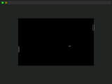 Screenshot of pong clone